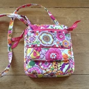 ❤️❤️Vera Bradley Crossbody Purse Pink Green Yellow
